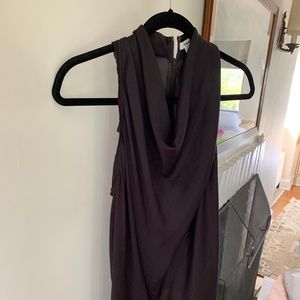 Burgundy Helmut Lang Sleeveless Silk